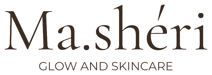 Schriftzug Ma.shéri – Glow and Skincare